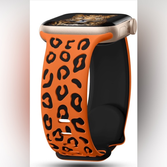 Two-Tone Silicone Engraved Bands Compatible with Apple Watch 41mm, 40mm, 38mm - Picture 4 of 4